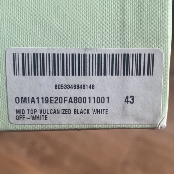 Off white mid tops( basically new) - Picture 7 of 7